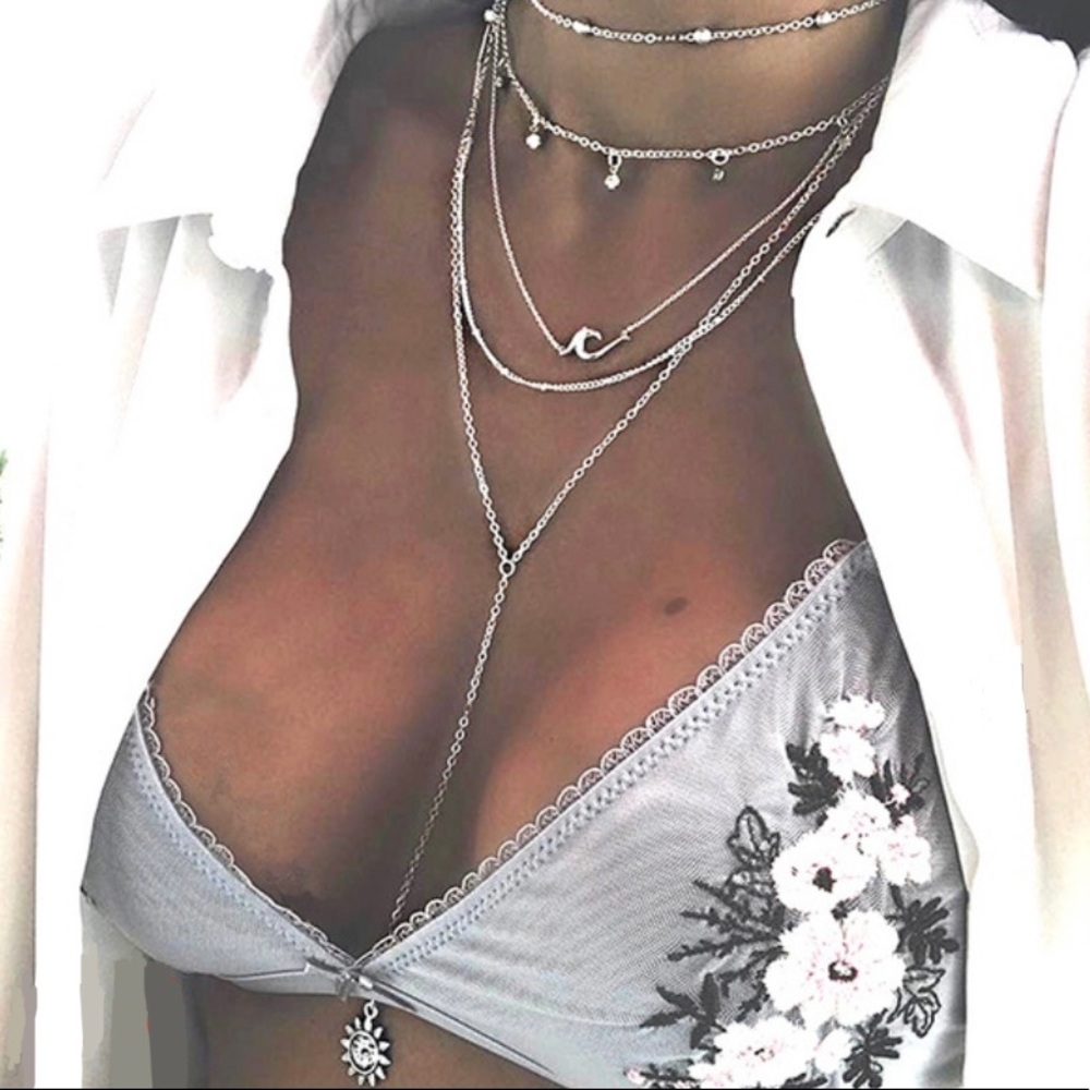 Silver Layered Necklace